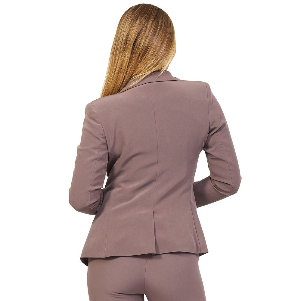 Sí Zee Trajes y blazer de poliéster gris