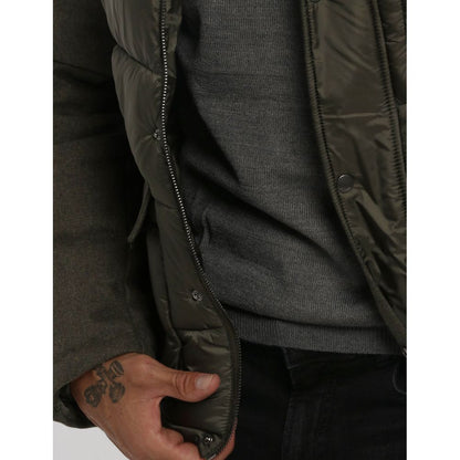 Chaqueta de poliéster verde Yes Zee