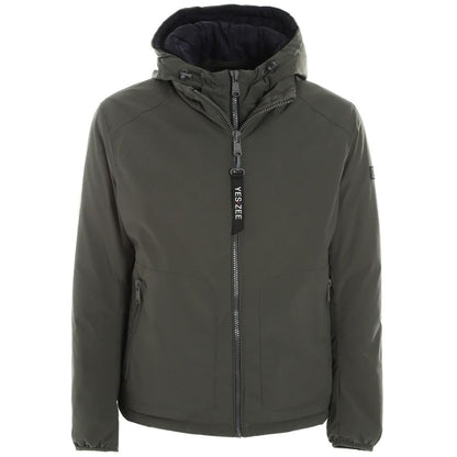 Chaqueta de poliéster verde Yes Zee