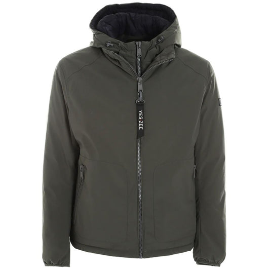 Chaqueta de poliéster verde Yes Zee
