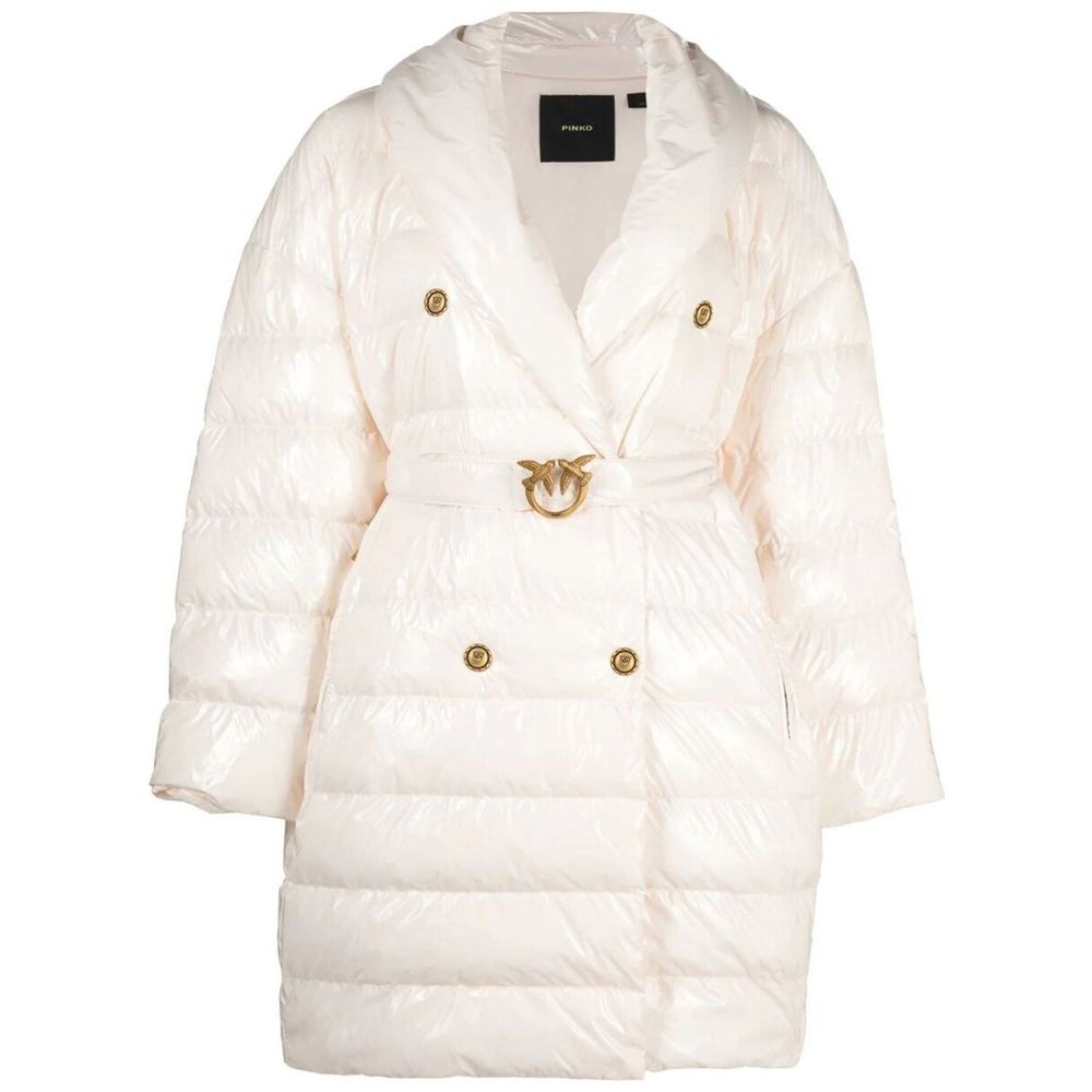 Chaquetas y abrigos de nailon beige de PINKO