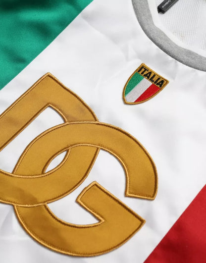 Camiseta sin mangas blanca y verde con bandera italiana de Dolce &amp; Gabbana