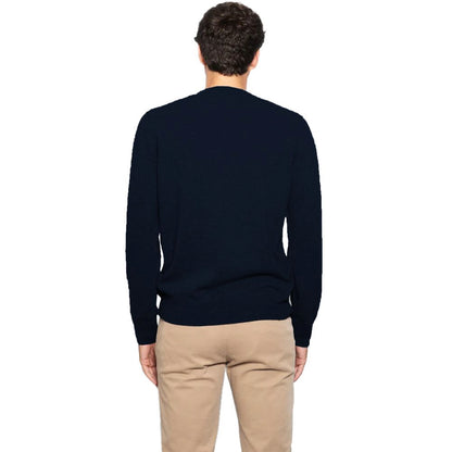 Alpha Studio Blue Wool Vergine Sweater