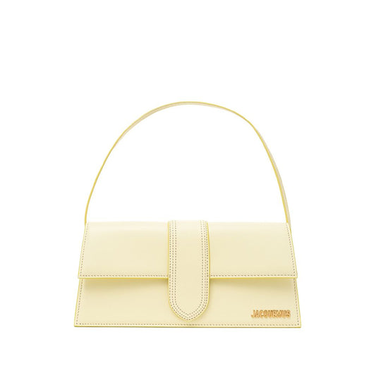 Bolso de hombro de piel amarilla de Jacquemus