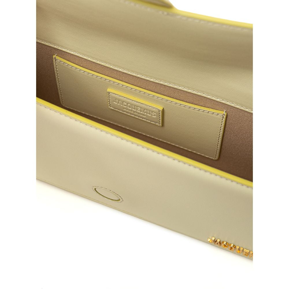 Bolso de hombro de piel amarilla de Jacquemus