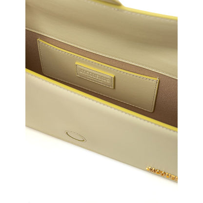Bolso de hombro de piel amarilla de Jacquemus