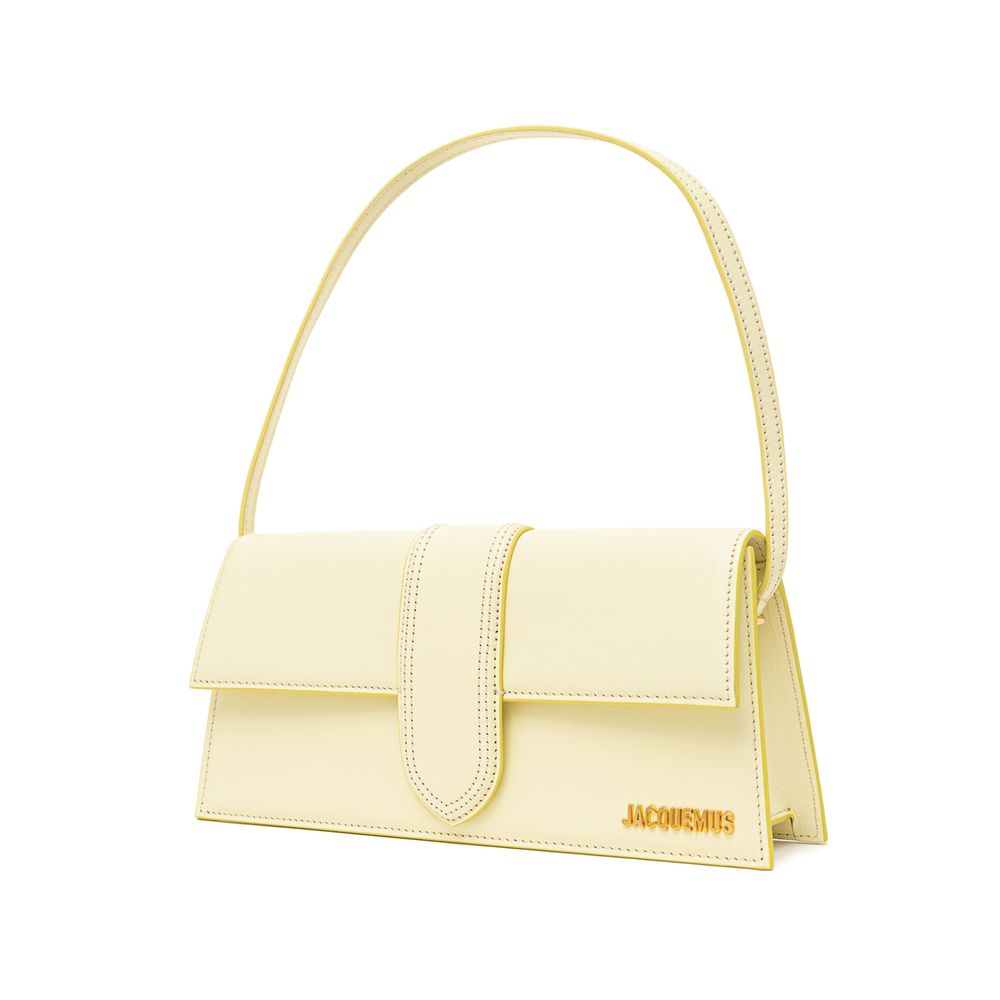 Bolso de hombro de piel amarilla de Jacquemus