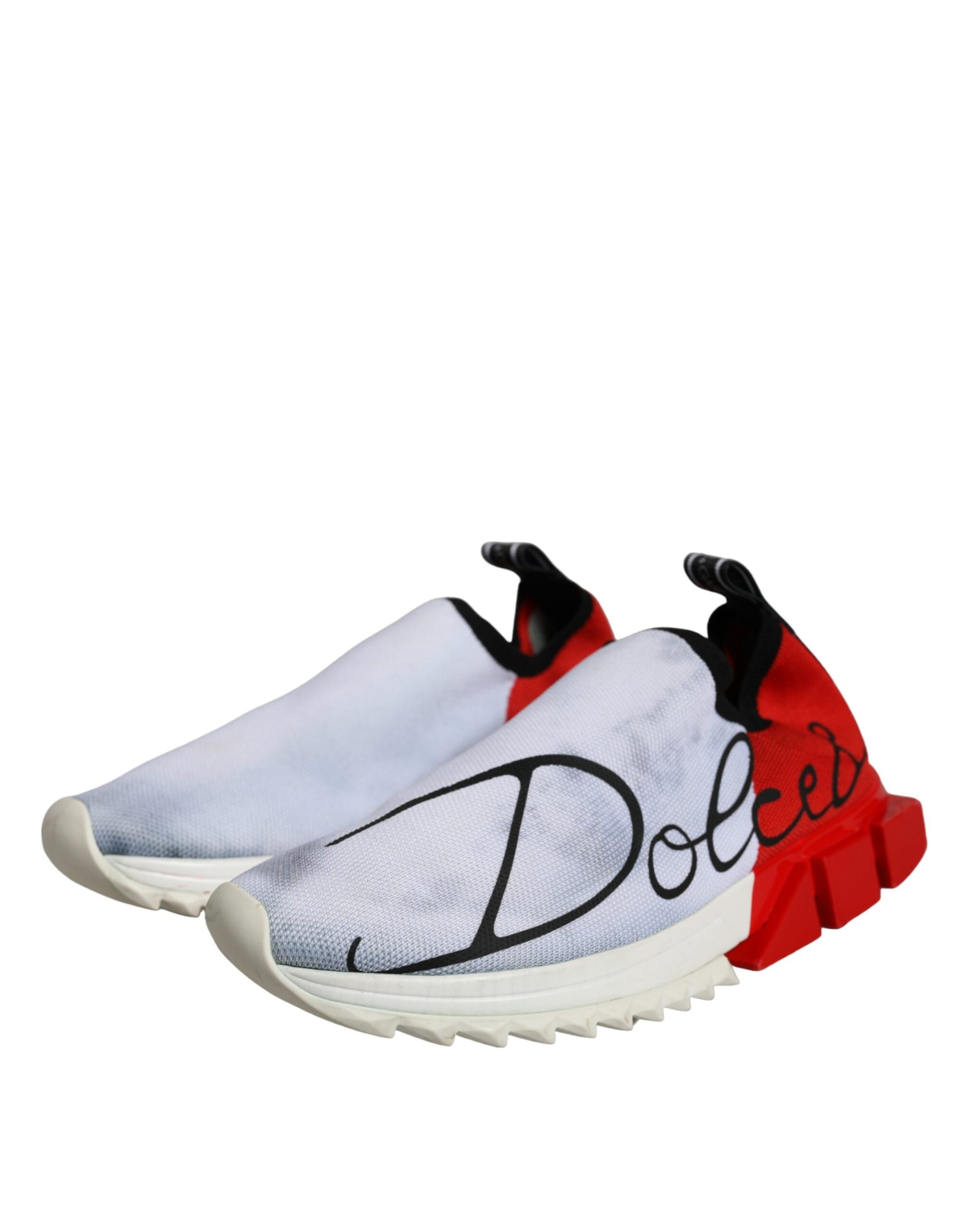 Zapatillas deportivas Sorrento con logo rojo y blanco de Dolce &amp; Gabbana