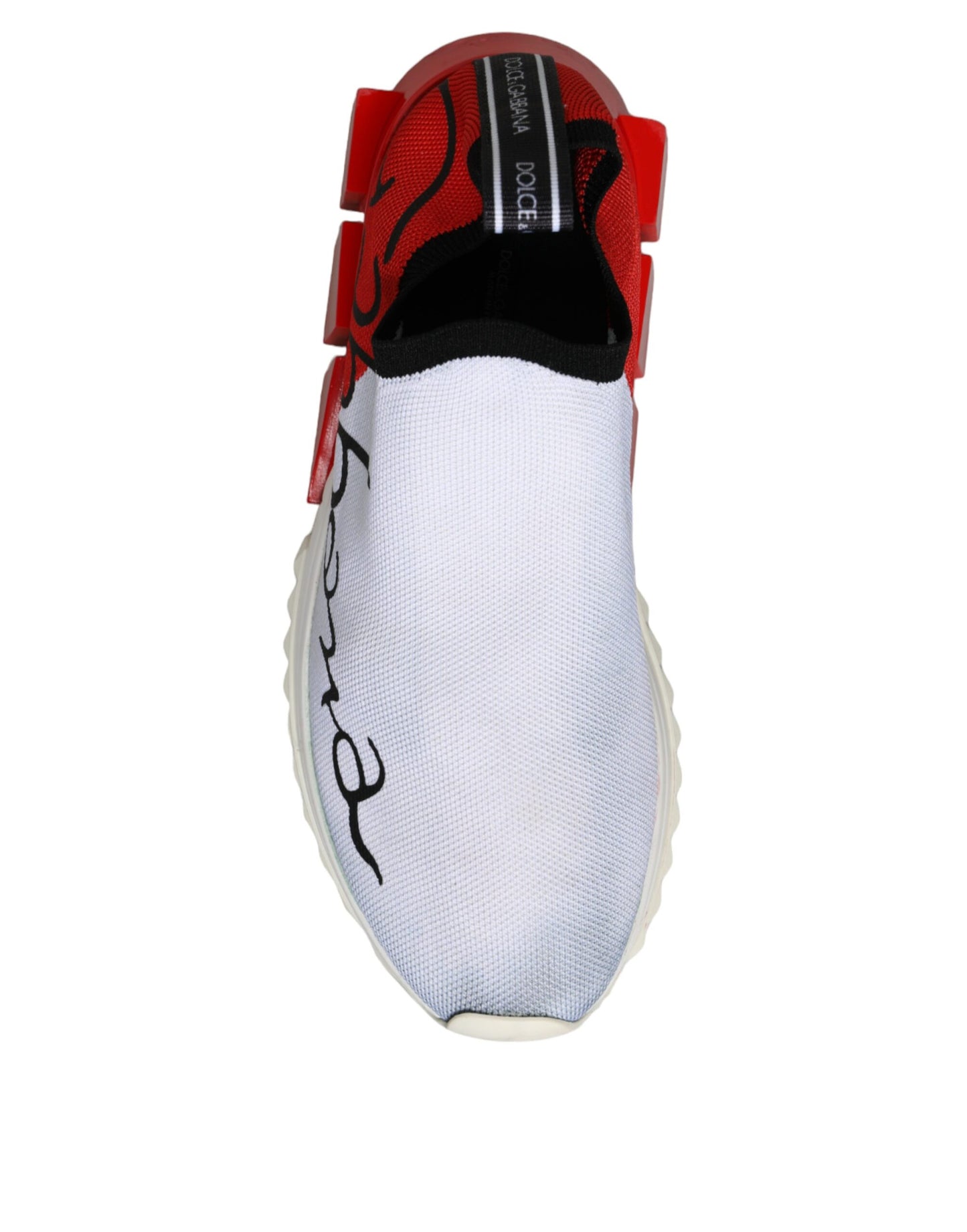 Zapatillas deportivas Sorrento con logo rojo y blanco de Dolce &amp; Gabbana