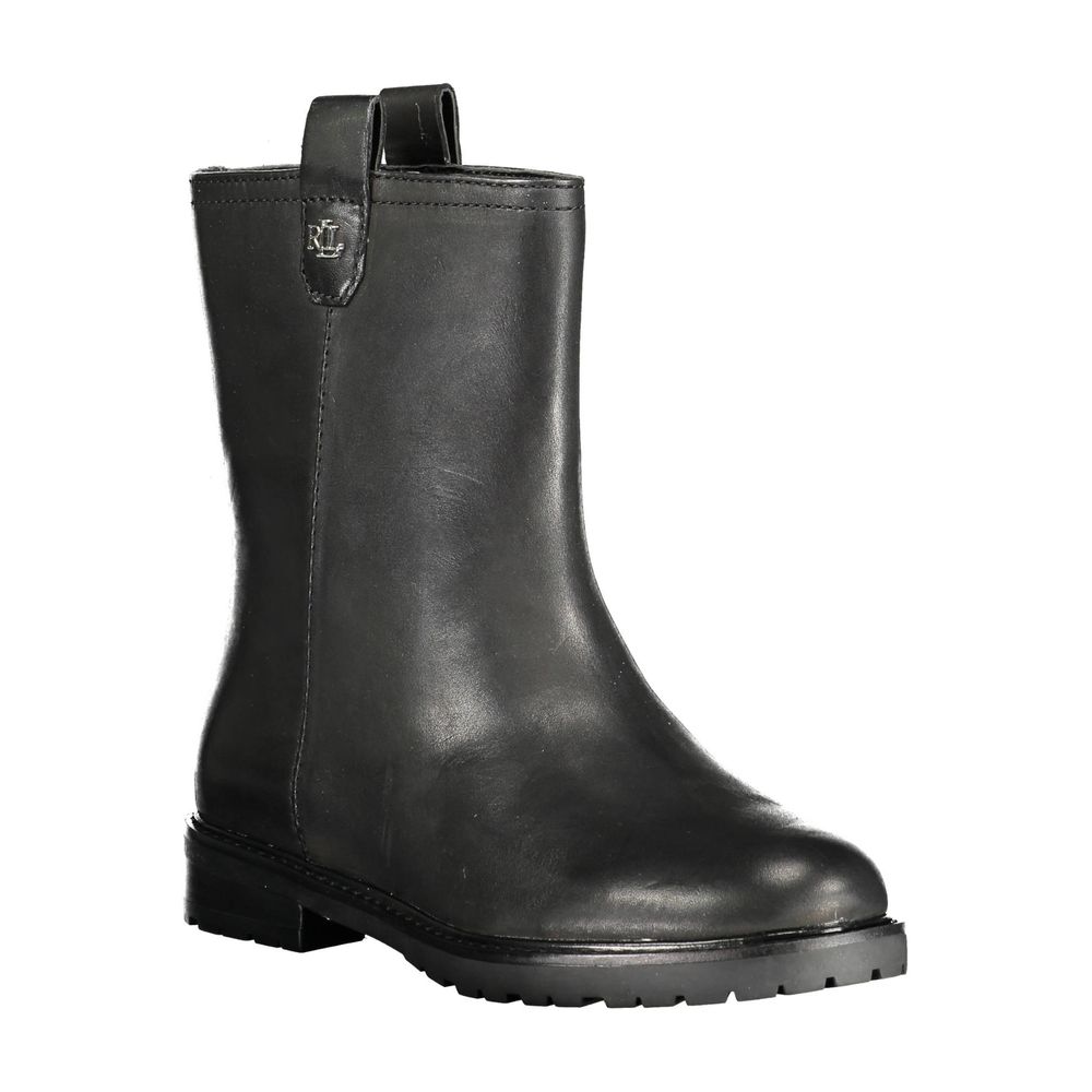 Bota de poliéster negra Ralph Lauren