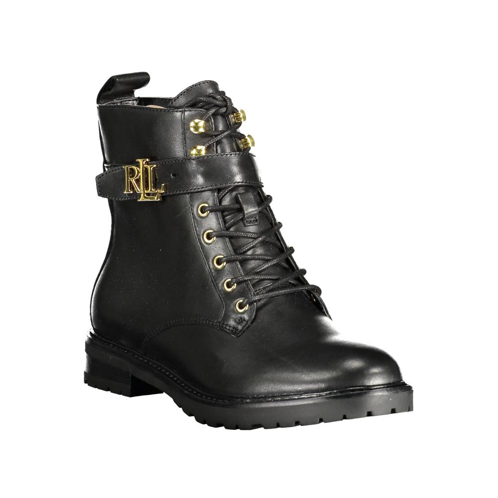 Bota de poliéster negra Ralph Lauren