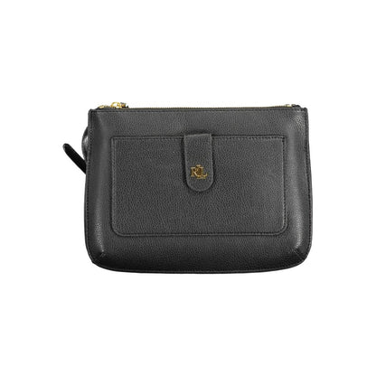 Bolso de mano de cuero negro de Ralph Lauren
