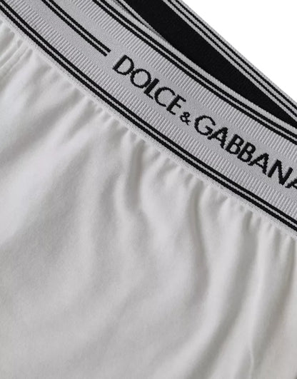 Calzoncillos tipo bóxer de mezcla de algodón blanco de Dolce &amp; Gabbana