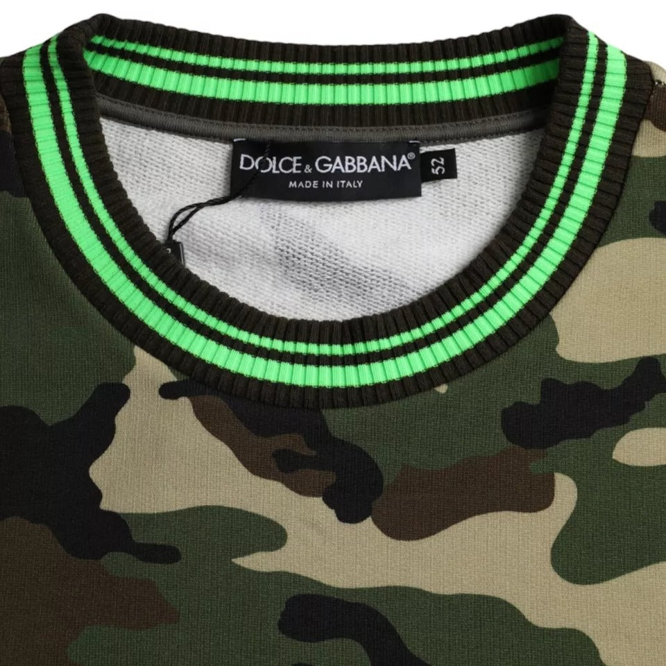 Sudadera con capucha y estampado de camuflaje multicolor de Dolce &amp; Gabbana