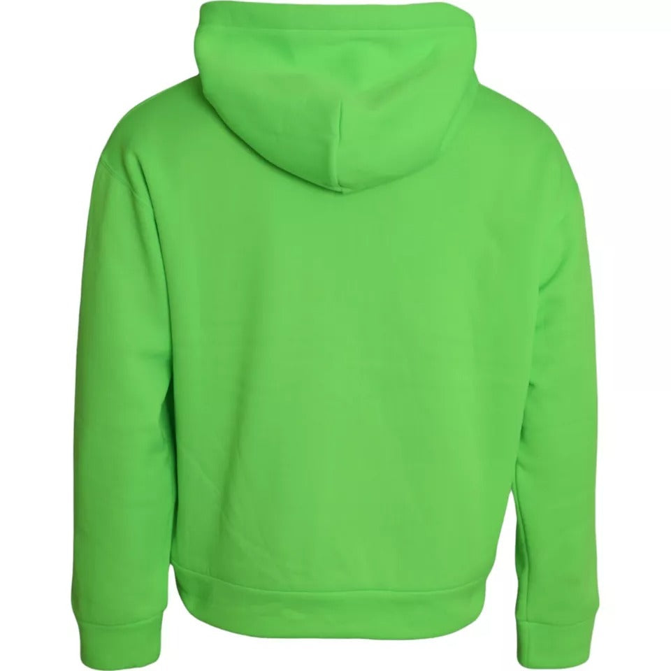 Sudadera con capucha y logotipo verde de Dolce &amp; Gabbana