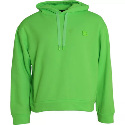 Sudadera con capucha y logotipo verde de Dolce &amp; Gabbana