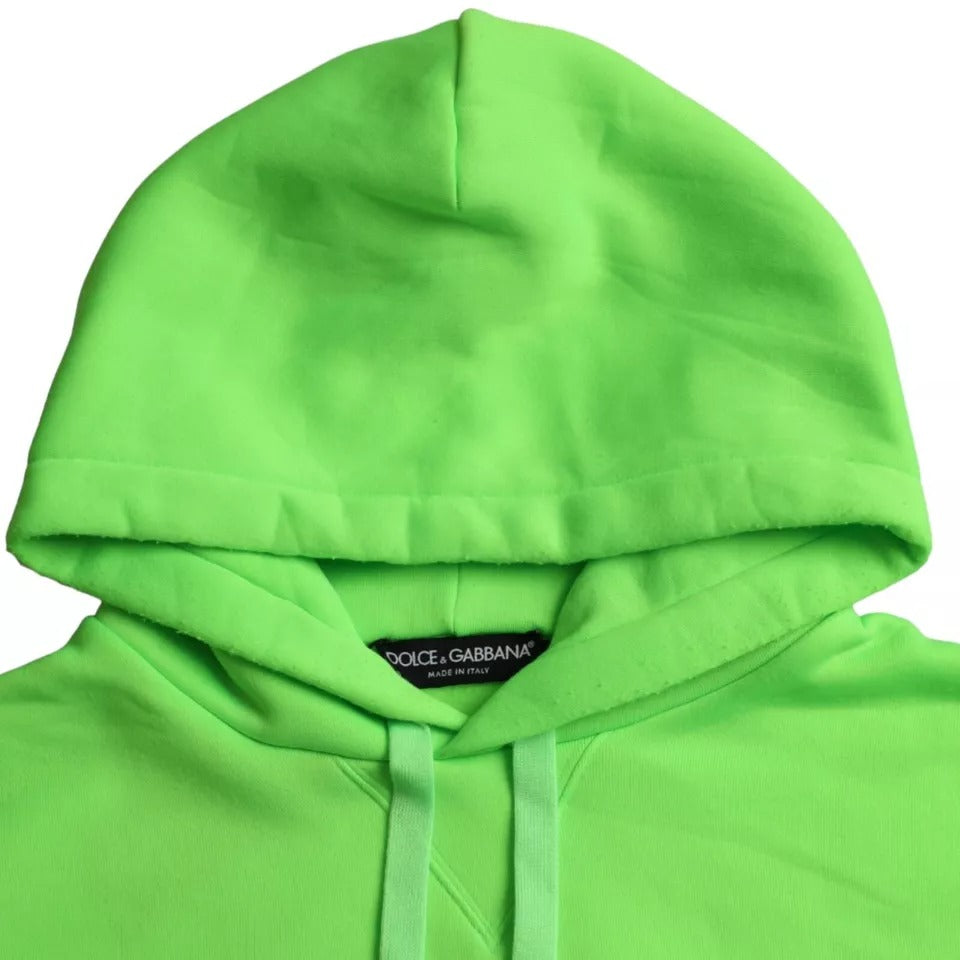 Sudadera con capucha y logotipo verde de Dolce &amp; Gabbana