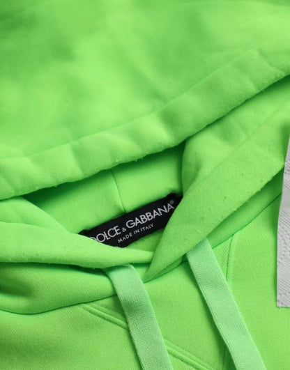 Sudadera con capucha y logotipo verde de Dolce &amp; Gabbana