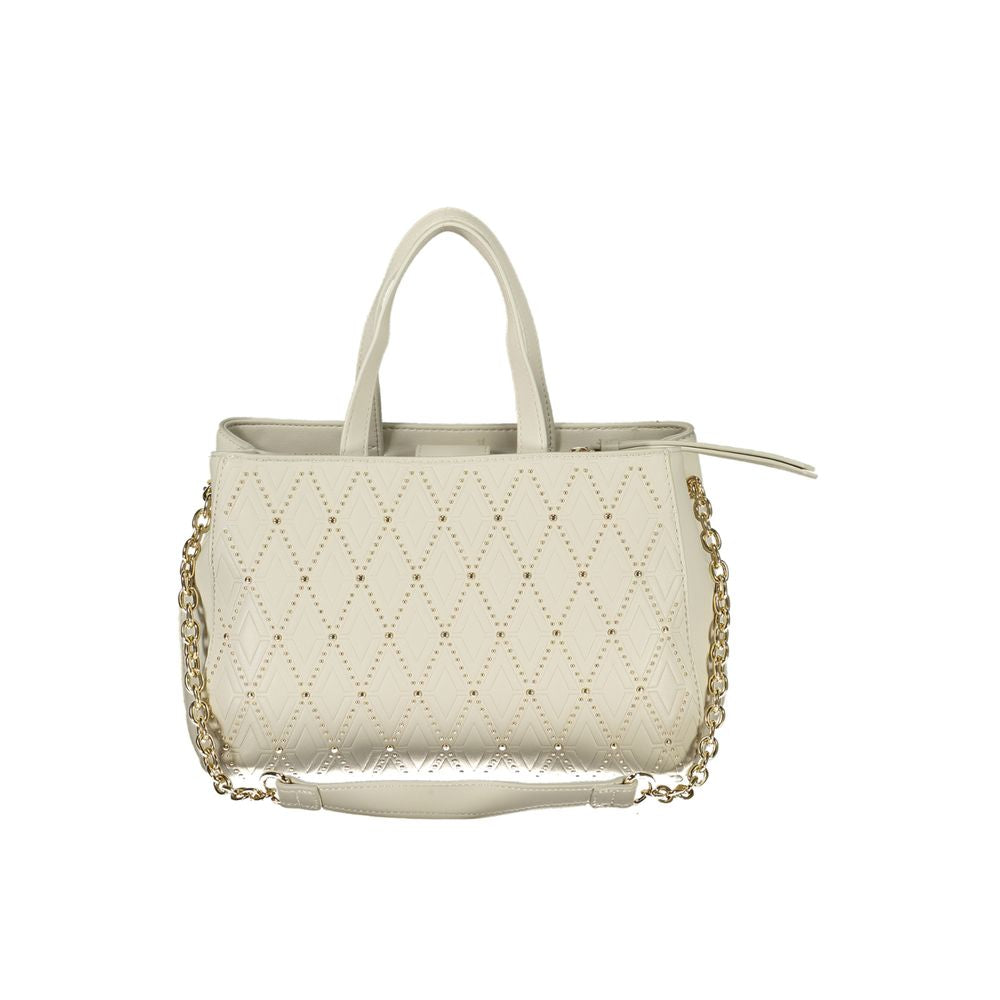 Bolso de mano de polietileno blanco de Valentino Bags