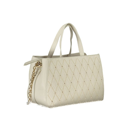 Bolso de mano de polietileno blanco de Valentino Bags