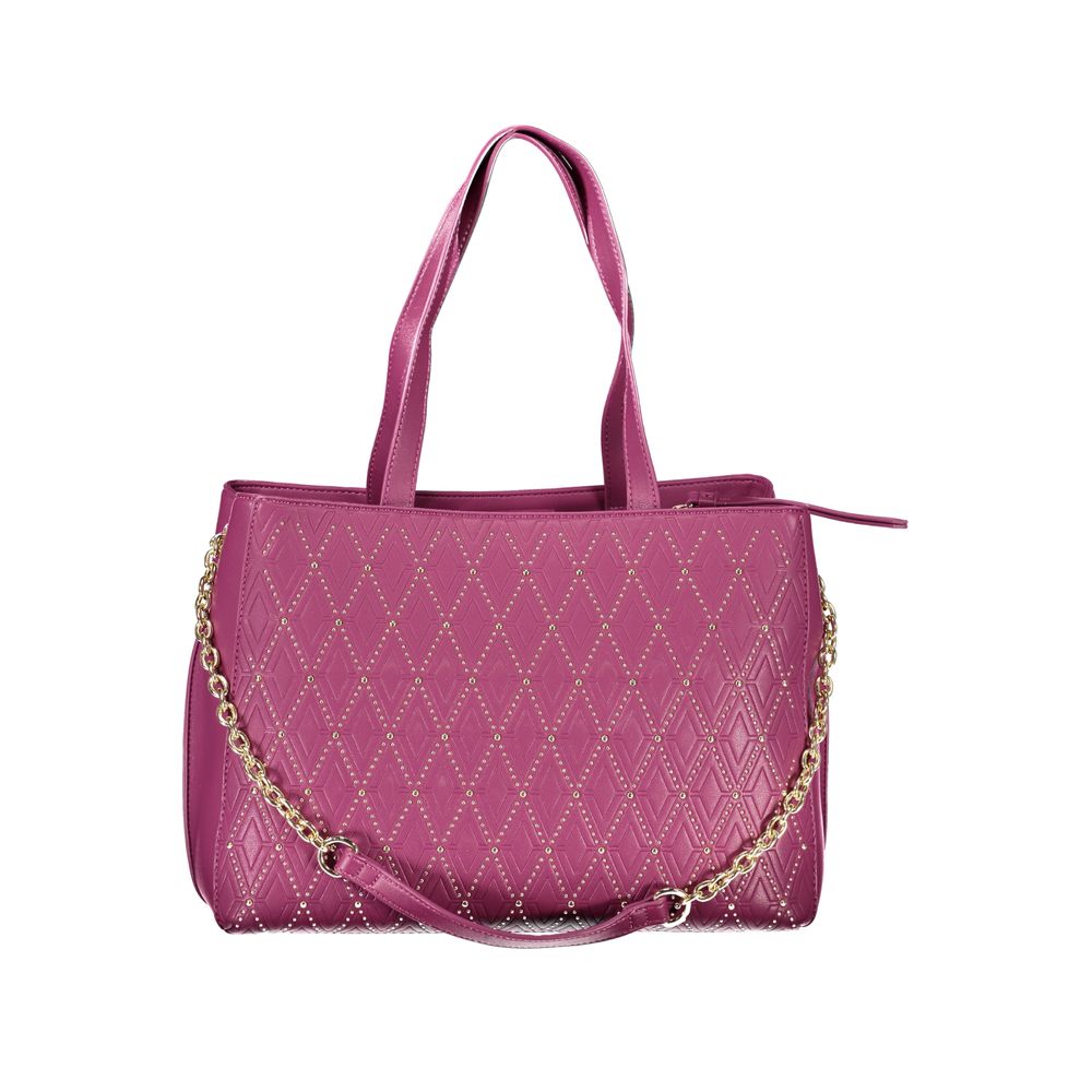 Bolso de mano de polietileno morado de Valentino Bags