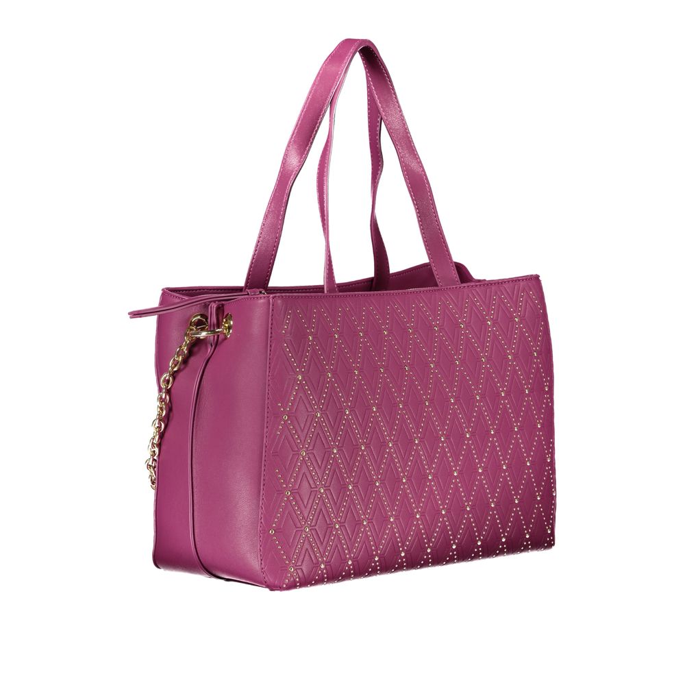 Bolso de mano de polietileno morado de Valentino Bags