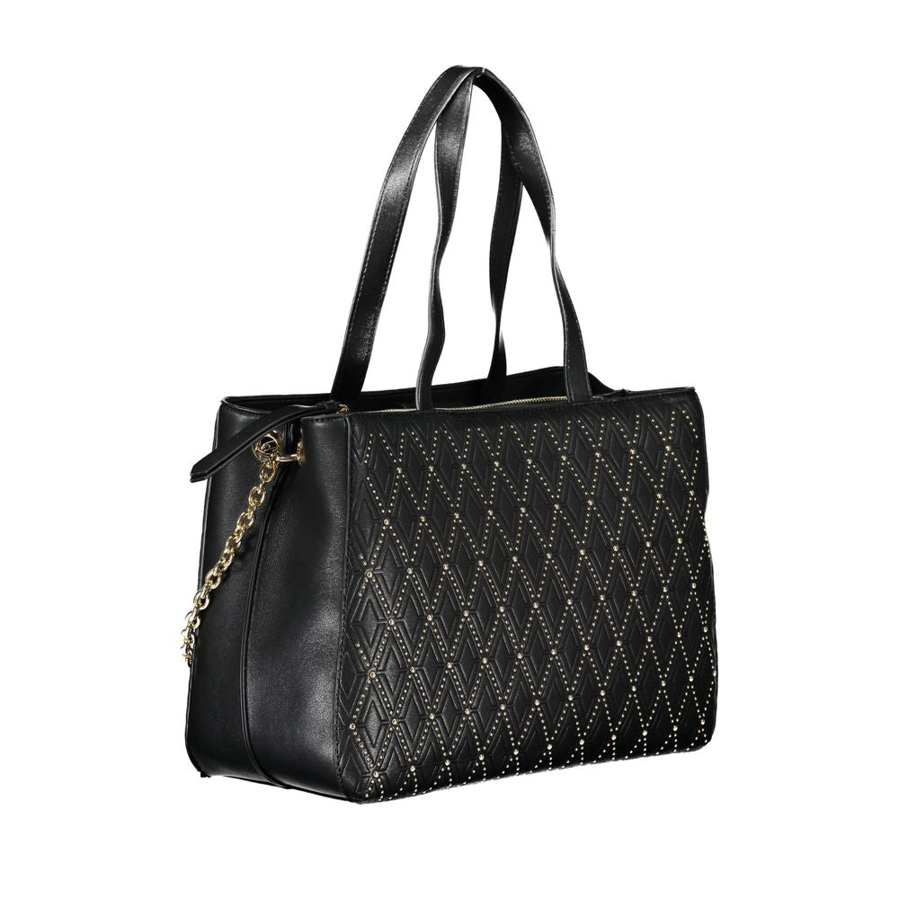 Bolso de mano de polietileno negro de Valentino Bags