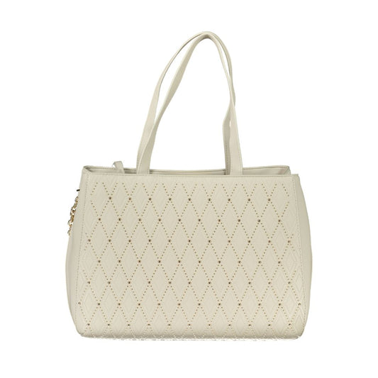 Bolso de mano de polietileno blanco de Valentino Bags