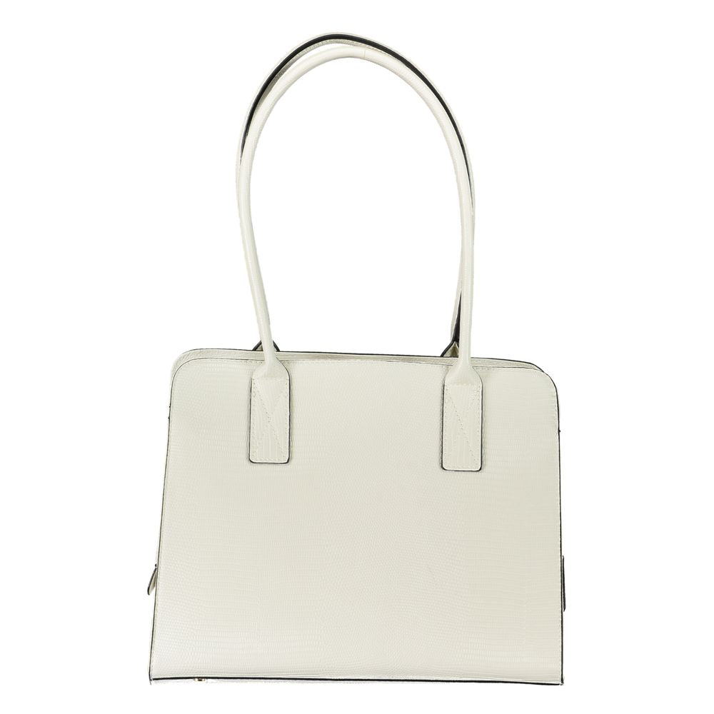 Bolso de mano de polietileno blanco de Valentino Bags