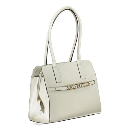 Bolso de mano de polietileno blanco de Valentino Bags