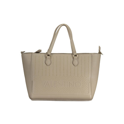 Bolso de mano de polietileno beige de Valentino Bags