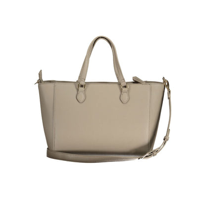 Bolso de mano de polietileno beige de Valentino Bags