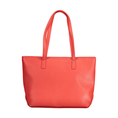 Bolso de mano de polietileno rojo de Valentino Bags