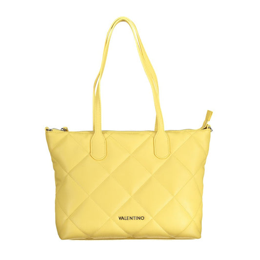 Bolso de mano de polietileno amarillo de Valentino Bags