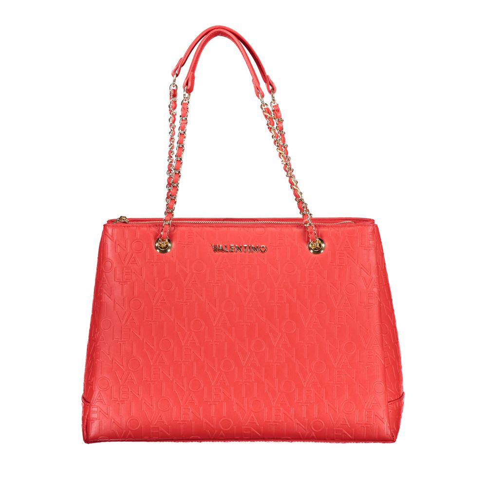 Bolso de mano de polietileno rojo de Valentino Bags