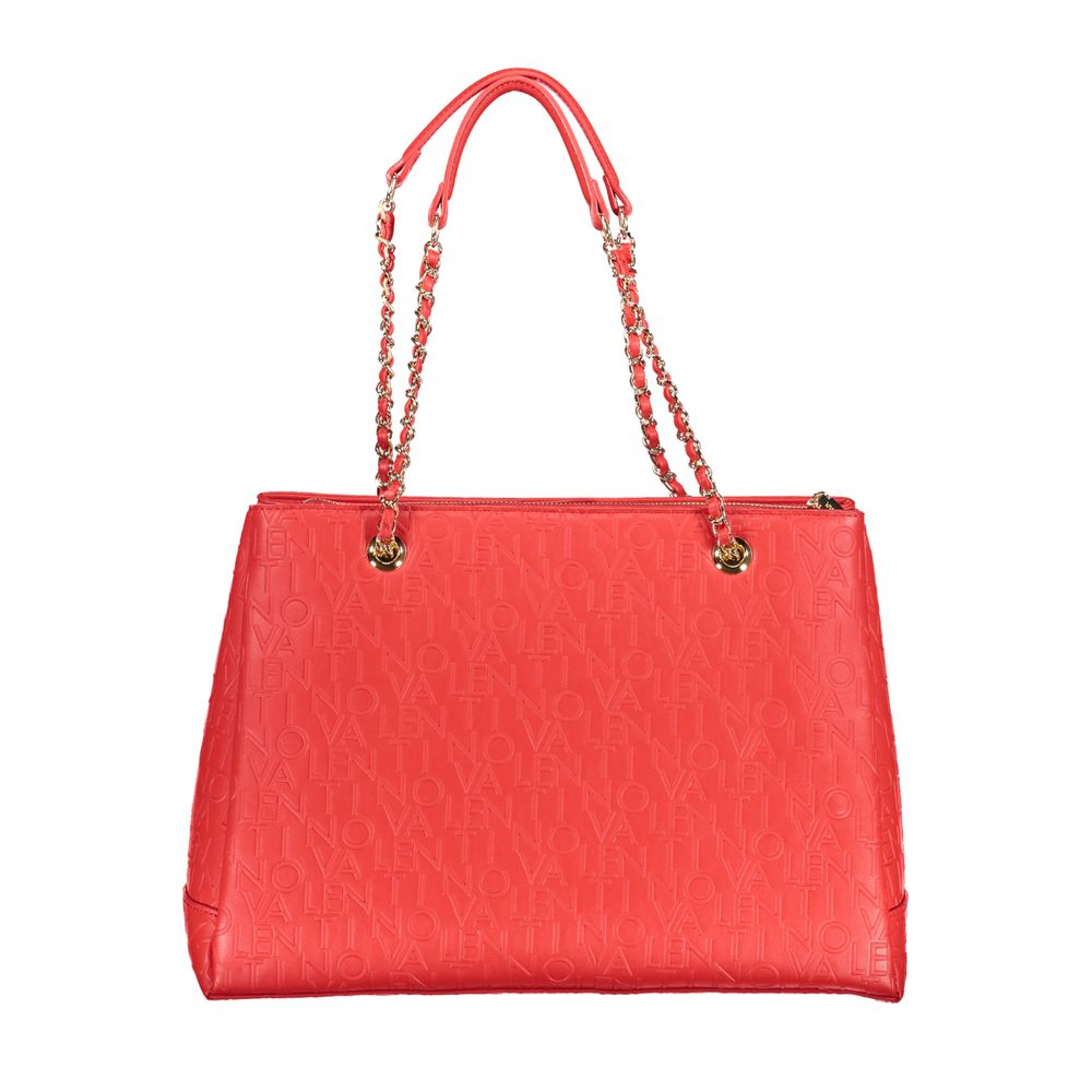 Bolso de mano de polietileno rojo de Valentino Bags