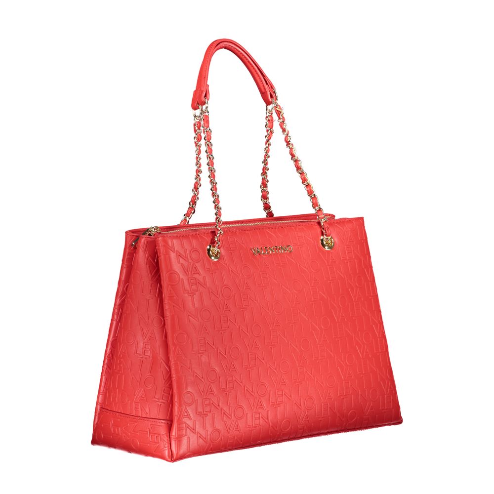 Bolso de mano de polietileno rojo de Valentino Bags