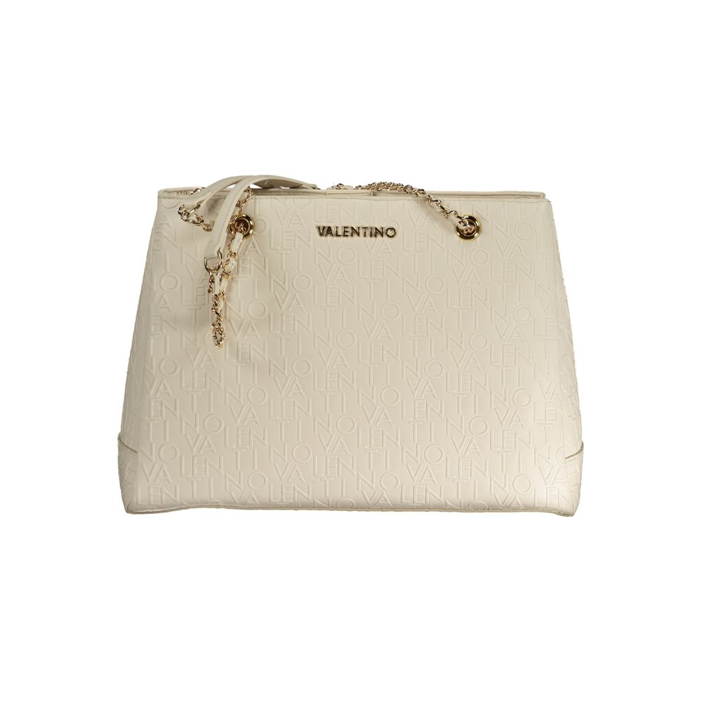 Bolso de mano de polietileno blanco de Valentino Bags