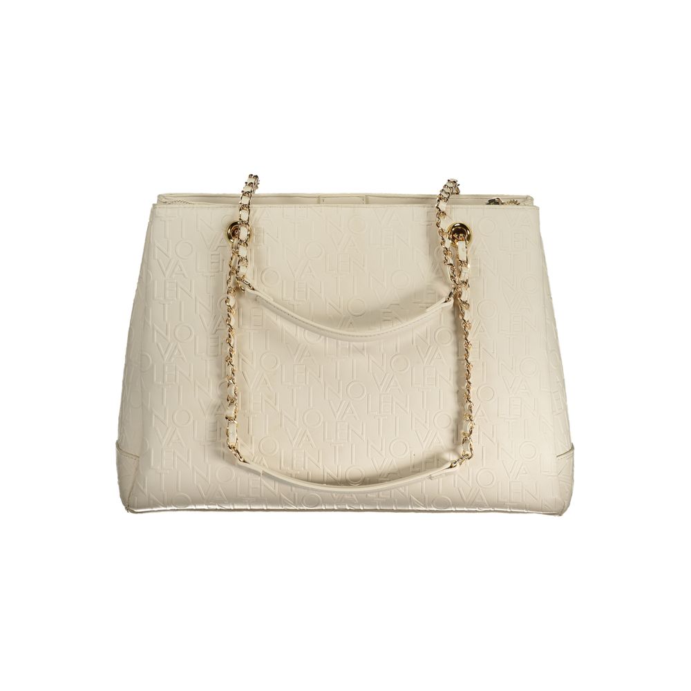 Bolso de mano de polietileno blanco de Valentino Bags