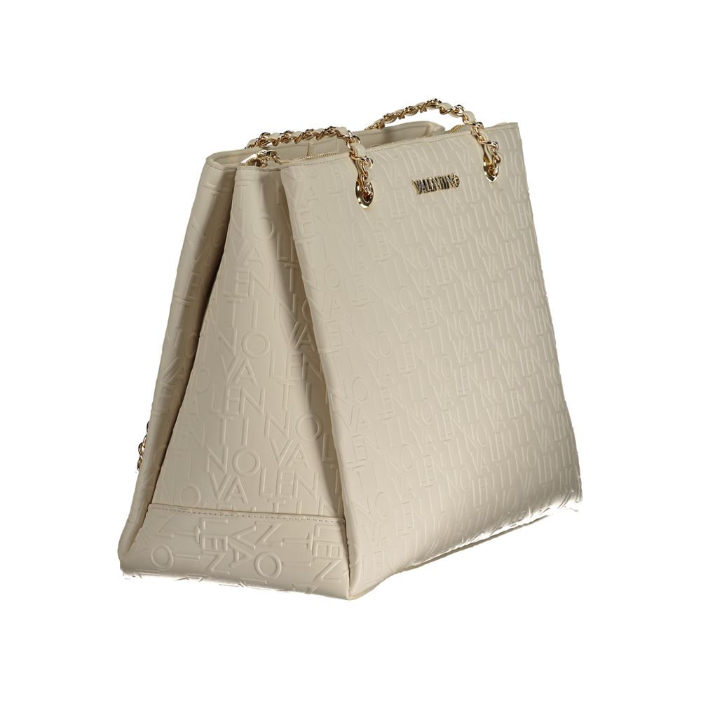 Bolso de mano de polietileno blanco de Valentino Bags