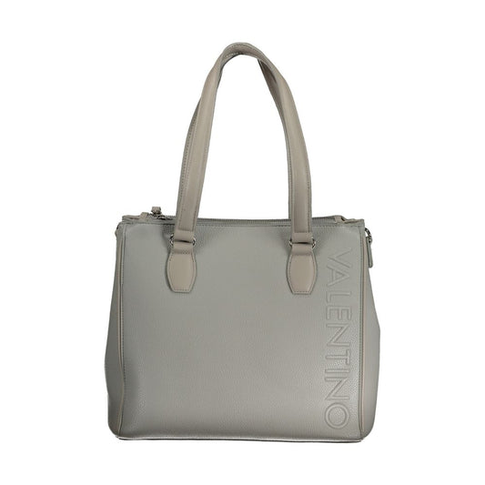 Bolso de mano de polietileno gris de Valentino Bags