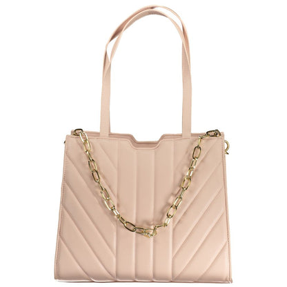 Bolso de mano de polietileno rosa de Valentino Bags