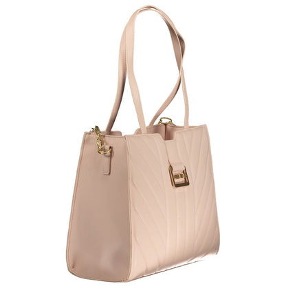 Bolso de mano de polietileno rosa de Valentino Bags