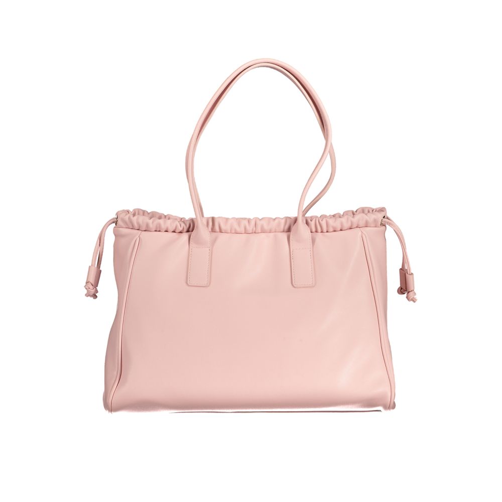 Bolso de mano de polietileno rosa de Valentino Bags