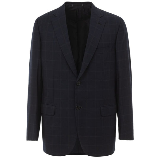 Blazer de lana azul Brioni