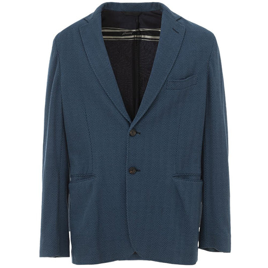 Blazer de lana azul Brioni