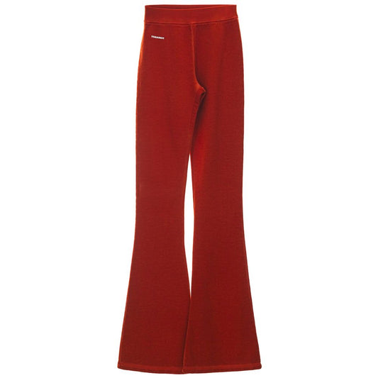 Pantalones y vaqueros de algodón rojos de Dsquared²