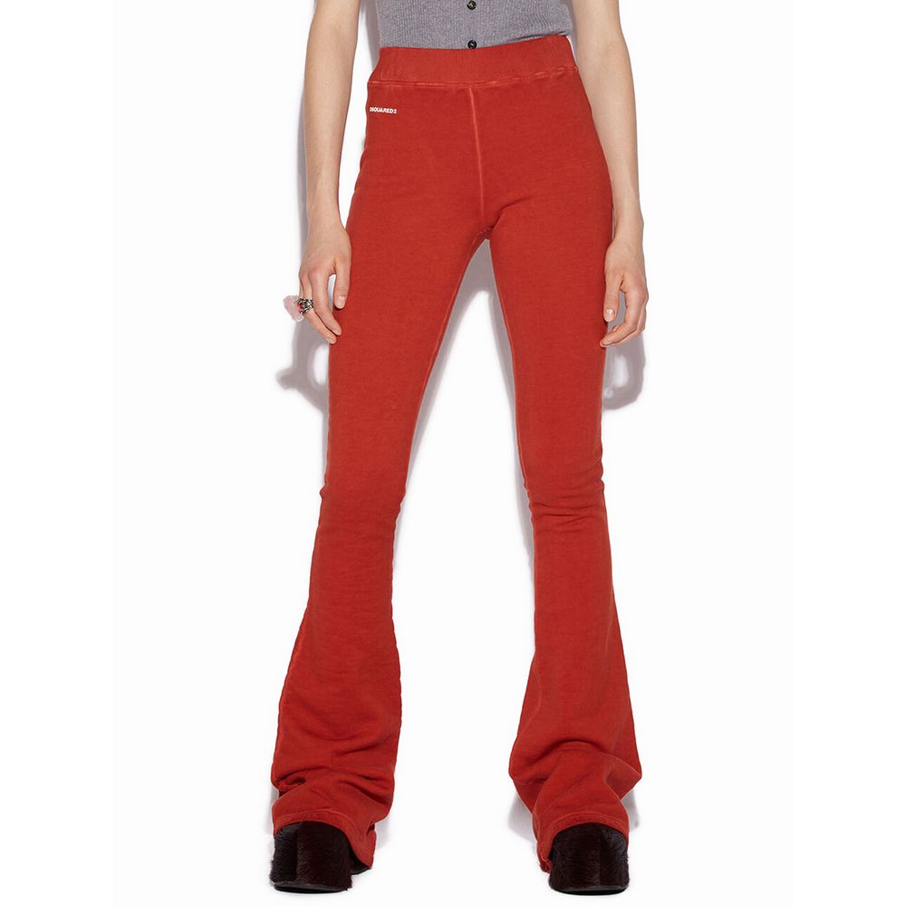 Pantalones y vaqueros de algodón rojos de Dsquared²