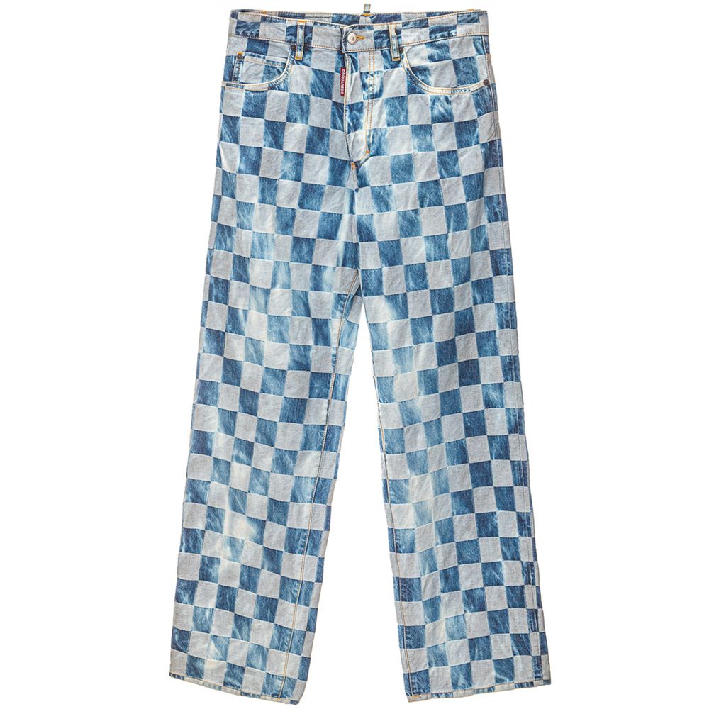 Pantalones y vaqueros de algodón azul de Dsquared²