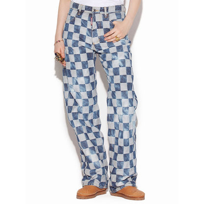 Pantalones y vaqueros de algodón azul de Dsquared²